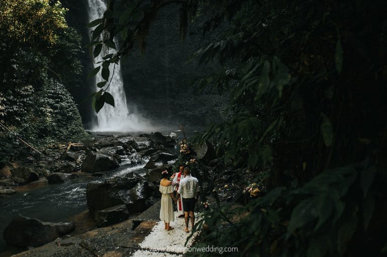 Bali Moon Wedding - Bali Waterfall Wedding - Bali Elopement - Bali Forest Wedding - Bali Waterfall