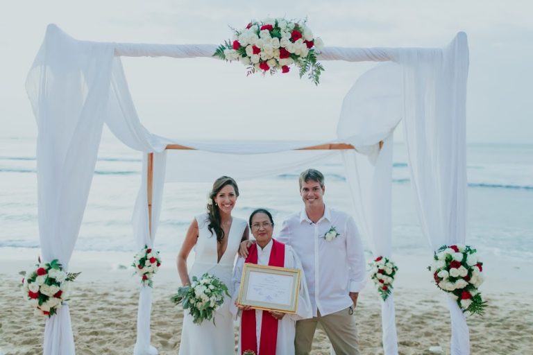intimate bali beach wedding